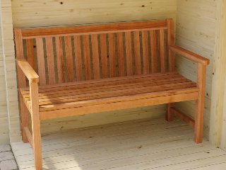 Hardhouten tuinbank Nice