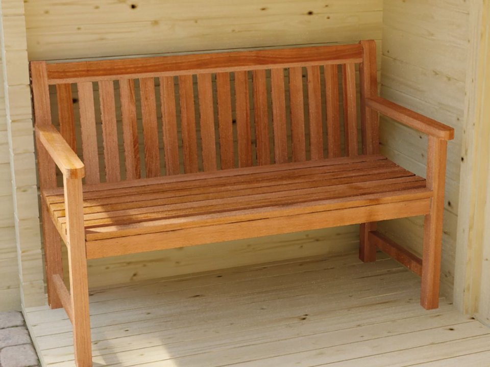 Hardhouten tuinbank Nice