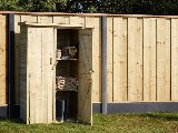 Tuinkast Vaals vuren groen geïmpregneerd incl. dakleer, foto 2