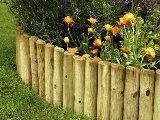 Rolborder Ø 5 x diverse hoogtes x 250 cm – groen geïmpregneerd, foto 2