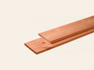 Douglas vlonderplank 28 × 195 mm, 3 zijden geschaafd