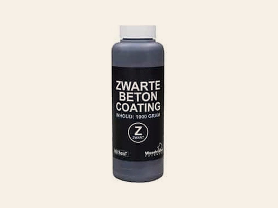 1 Liter zwart Betoncoating in Plastic Fles