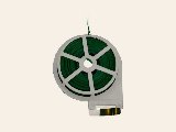 Binddraad groen met geïntegreerd mesje, foto 1