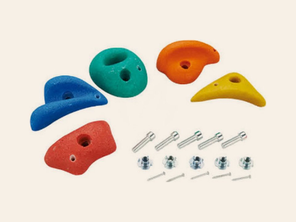 Klimstenen set van 5 stuks multicolor