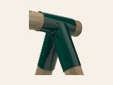 Schommelverbinding voor ronde palen Ø 10/12 cm groen, foto 3
