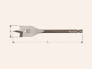 Speedboor, 1/4” bit-aansluiting