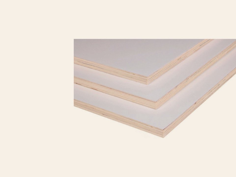 Witgegrondeplaat 1,22 × 2,50 cm