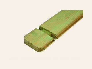 Extra wandlaag Chappo, 28 mm, groen geïmpregneerd