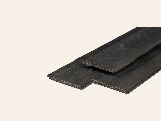 Douglas wand wisselsponning verticaal zwart geïmpregneerd, incl. regelwerk